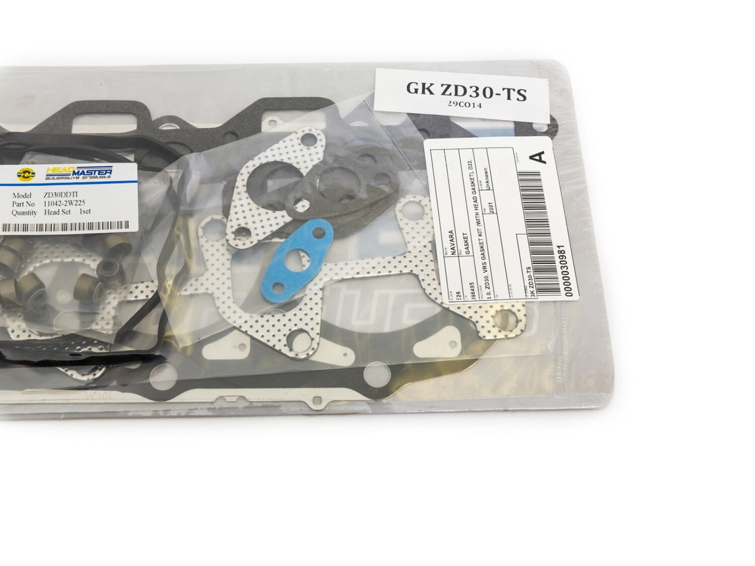 Nissan Navara Patrol 3.0 Zd30 Turbo Vrs Gasket Kit