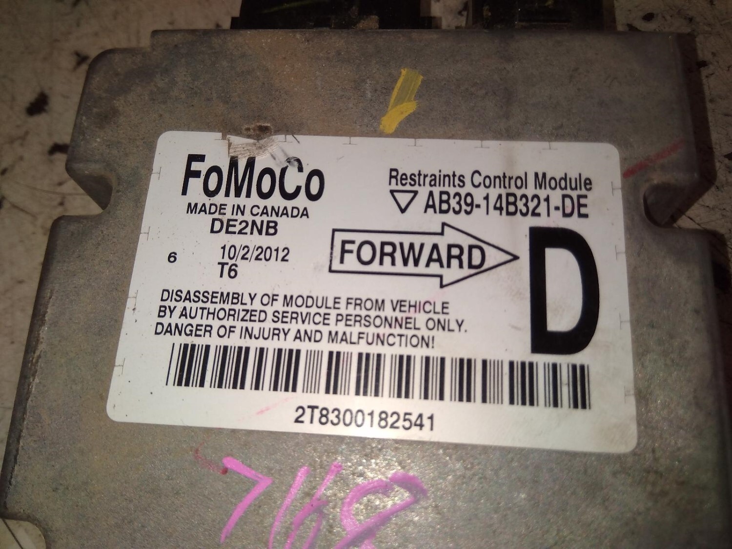 Ford Ranger Airbag Module Sensor For Sale Wholesale Car Parts