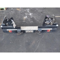 Patrol Y61/Gu, Wagon, Aftermarket Rear Steel Bumper, 12/97-04/17