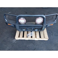 Navara Series 1-3 Y61/Gu, Front Bumper Bull Bar-Steel, 10/97-08/04